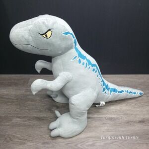 Jurassic World Dominion Velociraptor "Blue" Plush - Rare Jumbo Plush Raptor